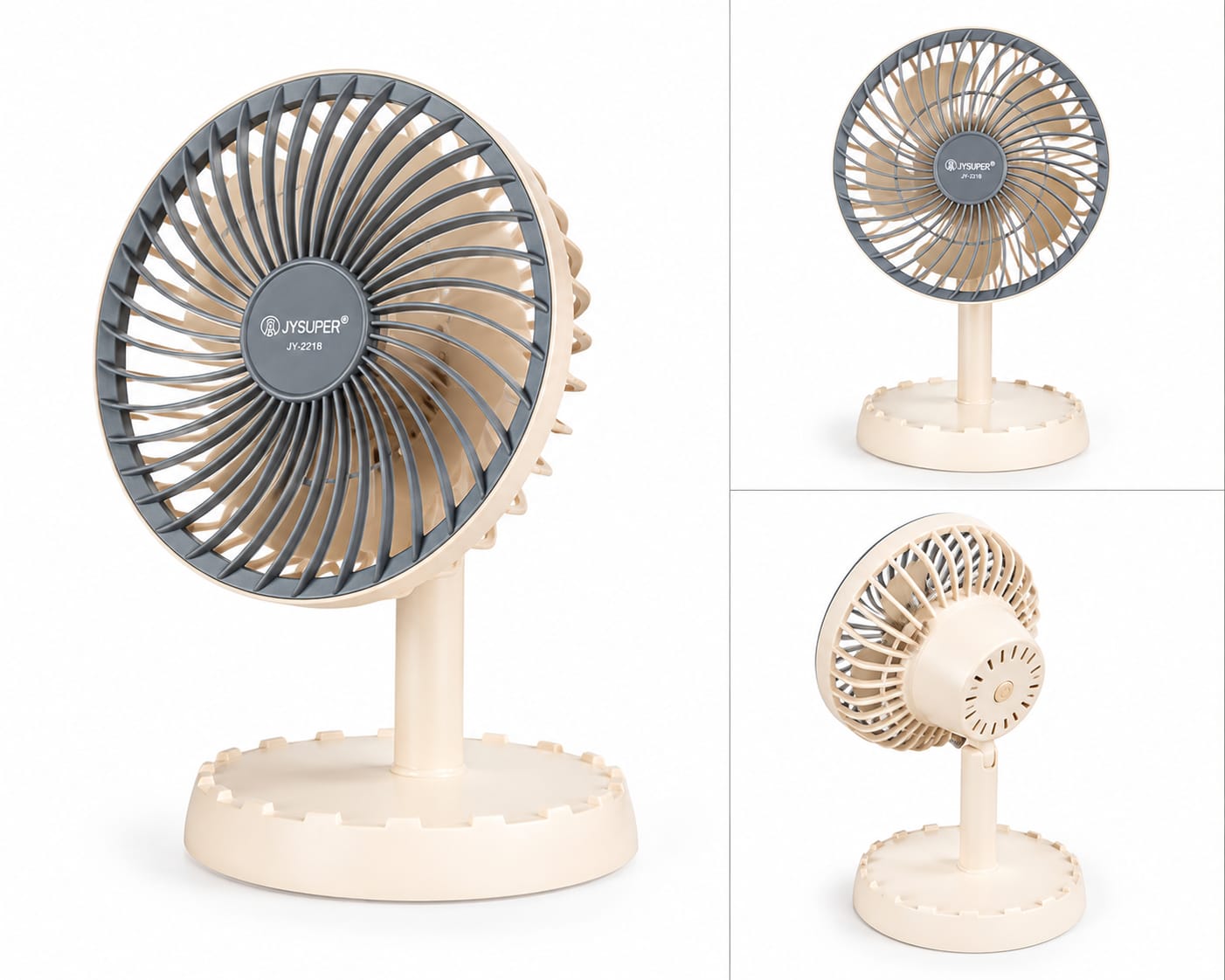 JYSUPER JY-2218 Professional Mini Rechargeable Desk Fan